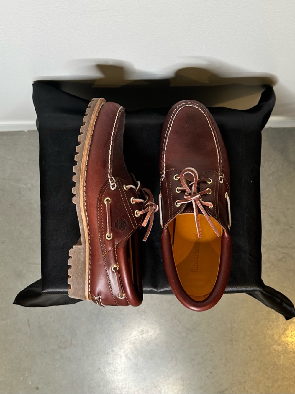 Mens Timberland 3-Eye Classic Handsewn Lug Boat Shoes - Picture 4 of 5